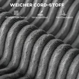 HOMCOM Chaiselongue 2 Sitzer Groß Schlafsofa 134 x 151 cm mit Becherhalter für Wohnzimmer, Grau – Produktabbildung 5