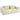 HOMCOM 3-Sitzer-Sofa, weiche Schaumstoffstruktur, breite Armlehnen, 2 Kissen, Cordbezug, Beige