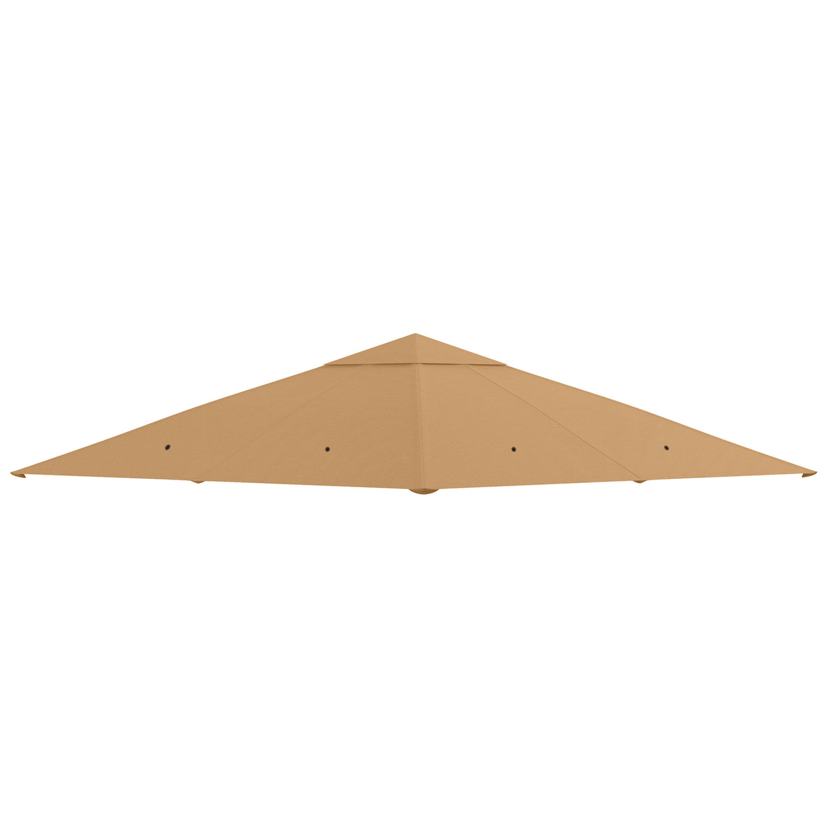 Ersatzdach für Gartenpavillon, Polyester, 2,98 x 2,98 m, Beige
