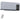 HOMCOM Elektro-Heizung, Wandmontage, Schwingfunktion, 2 Modi, Timer, LED-Anzeige, Grau