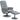 HOMCOM 2-teiliges Sessel-Set Sessel mit Fußhocker Relaxsessel mit Fußhocker, höhenverstellbar, neigbare