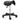 HOMCOM Rollhocker, sattelförmiger Sitz, höhenverstellbar, um 360° drehbar, Kunstleder, schwarz, 35 x 38 x