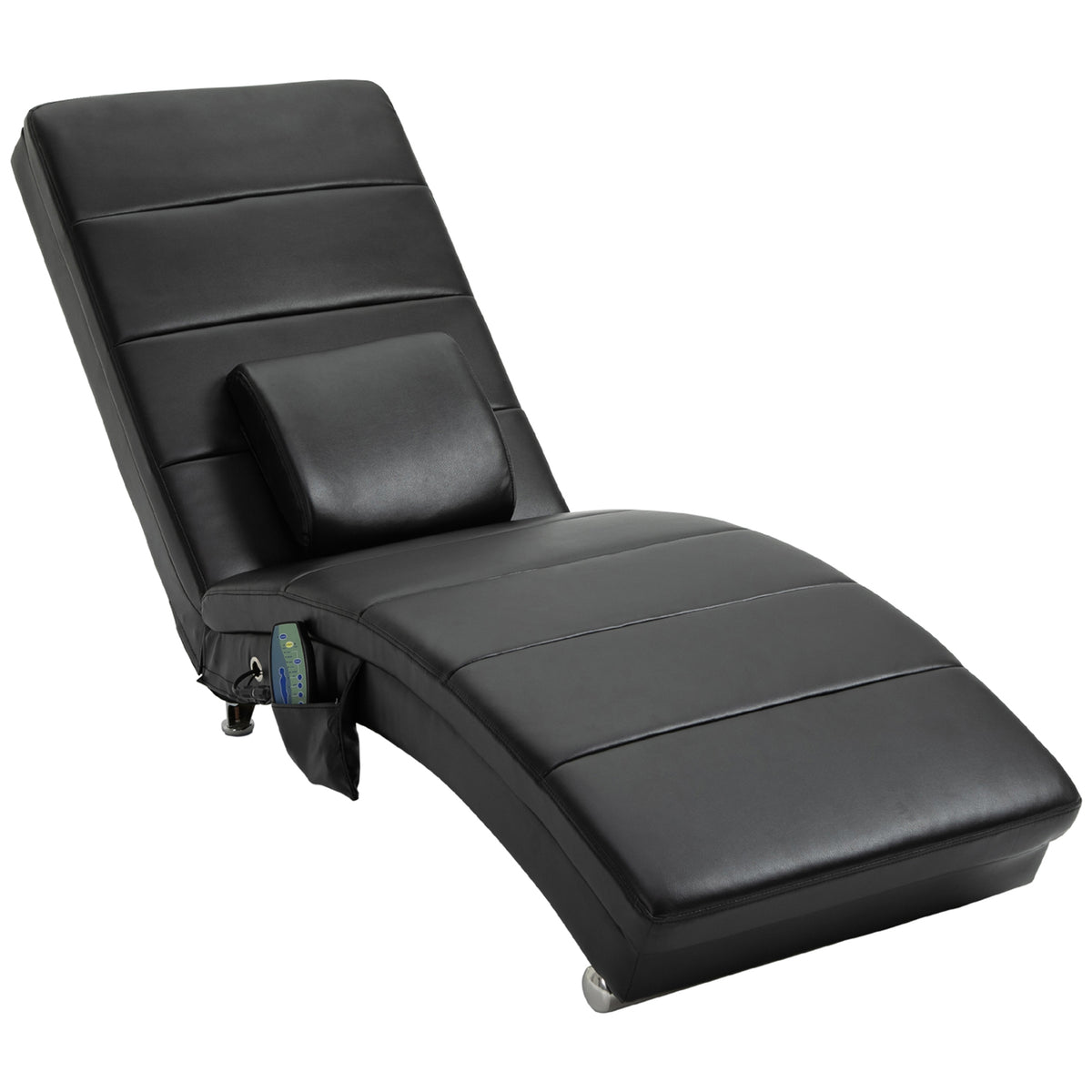 HOMCOM Relaxliege mit Massagefunktion Loungesessel Ergonomisch hohe Rückenlehn, mit Massagefunktion und