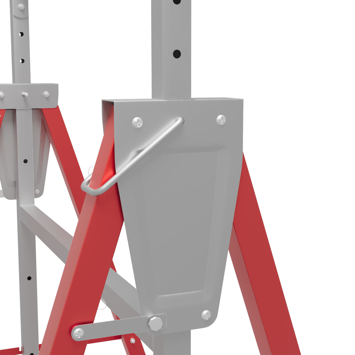HOMCOM 2 x Gerüstbock, Unterstellbock, Stahl, Rot – Produktabbildung 7