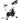 HOMCOM Heimtrainer, einstellbarer Widerstand, bis 120kg, Stahl, L103xB53xH100-114cm, Weiß/Schwarz