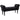 HOMCOM Sitzbank, Bettbank, zeitloses Design, weiche Polsterung, bis 130 kg, schwarz, 102 x 36 x 51 cm