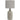 HOMCOM Tischlampe Tischleuchte, Nachttischlampe Schreibtischlampe mit Keramiksockel, Leinenschirm, 22x22x45