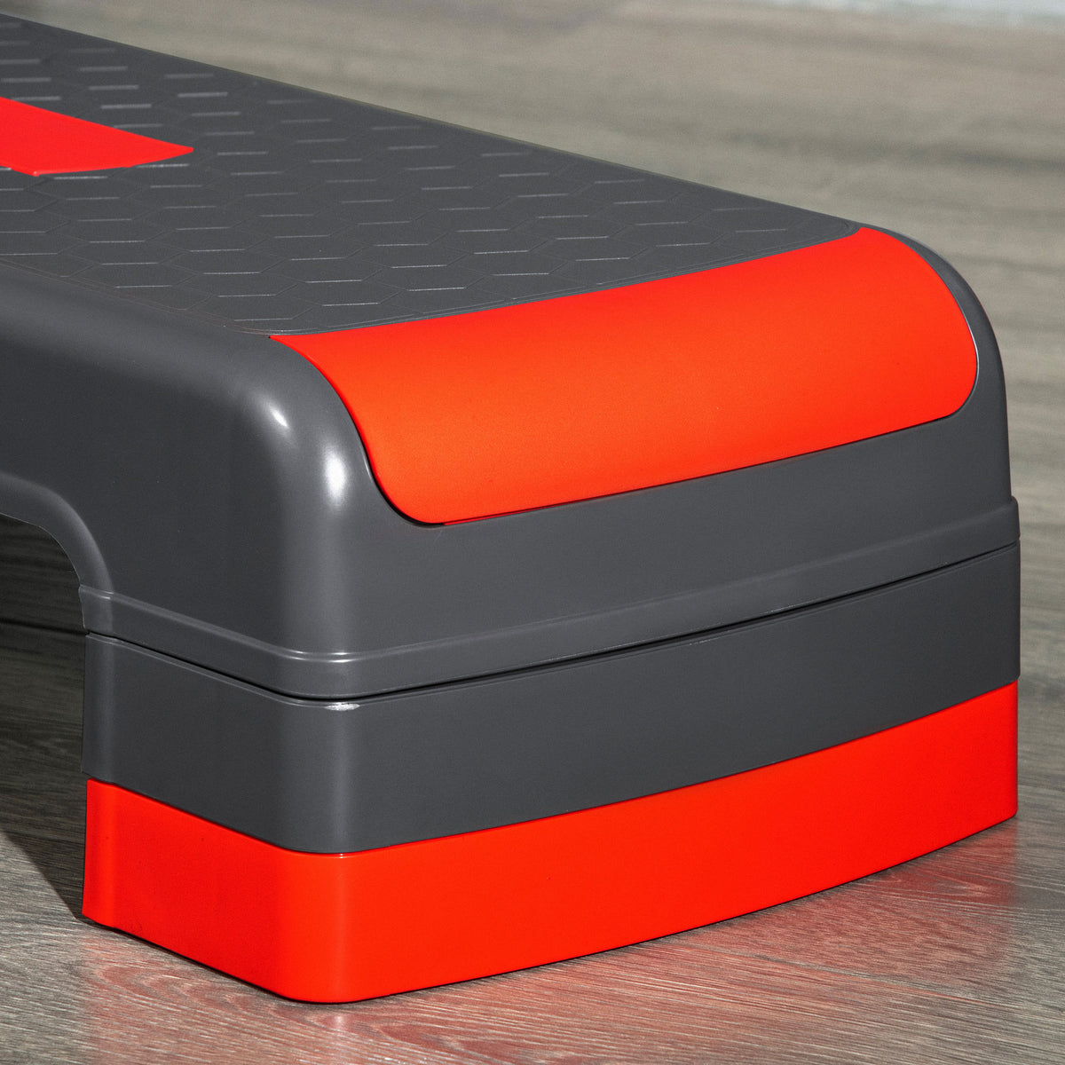 HOMCOM Stepper höhenverstellbare Stepper Aerobic Stepper, Rot + Schwarz – Produktabbildung 8