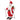HOMCOM Singender Ski-Weihnachtsmann, 66 cm, animierte stehende Weihnachtsfigur mit Skiern, Geschenkesack und
