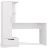 Set Schreibtisch + Regal COSMO WEISS