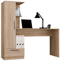 Set Schreibtisch + Regal COSMO EICHE SONOMA