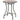 Outsunny Gartentisch Ø60 cm, Wetterfest Balkontisch aus Metall, Esstisch Outdoor, Campingtisch Beistelltisch