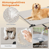 PawHut Hundeliege Outdoor, Erhöhtes Hundebett für große Hunde, mit Stahlrahmen, atmungsaktiv Netzgewebe – Produktabbildung 5