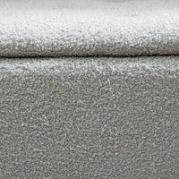 HOMCOM Sitztruhe, Sitzbank mit Stauraum, bis 120kg, Samtoptik, 95x38x45cm, Grau – Produktabbildung 5