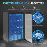 HOMCOM Weinkühlschrank 24 Flaschen, 68 Liter Kapazität, 4–16 °C Standgerät für Getränke, Bier und Wein – Produktabbildung 4