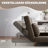 HOMCOM Schlafsofa, Gästebett, 3-fach verstellbare Rückenlehne, Kordoptik, bis 120 kg, 141 x 90 x 81 cm – Produktabbildung 5