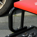 HOMCOM Werkstatthocker, robust & komfortabel, 38x35x37cm, Rot/Schwarz – Produktabbildung 7