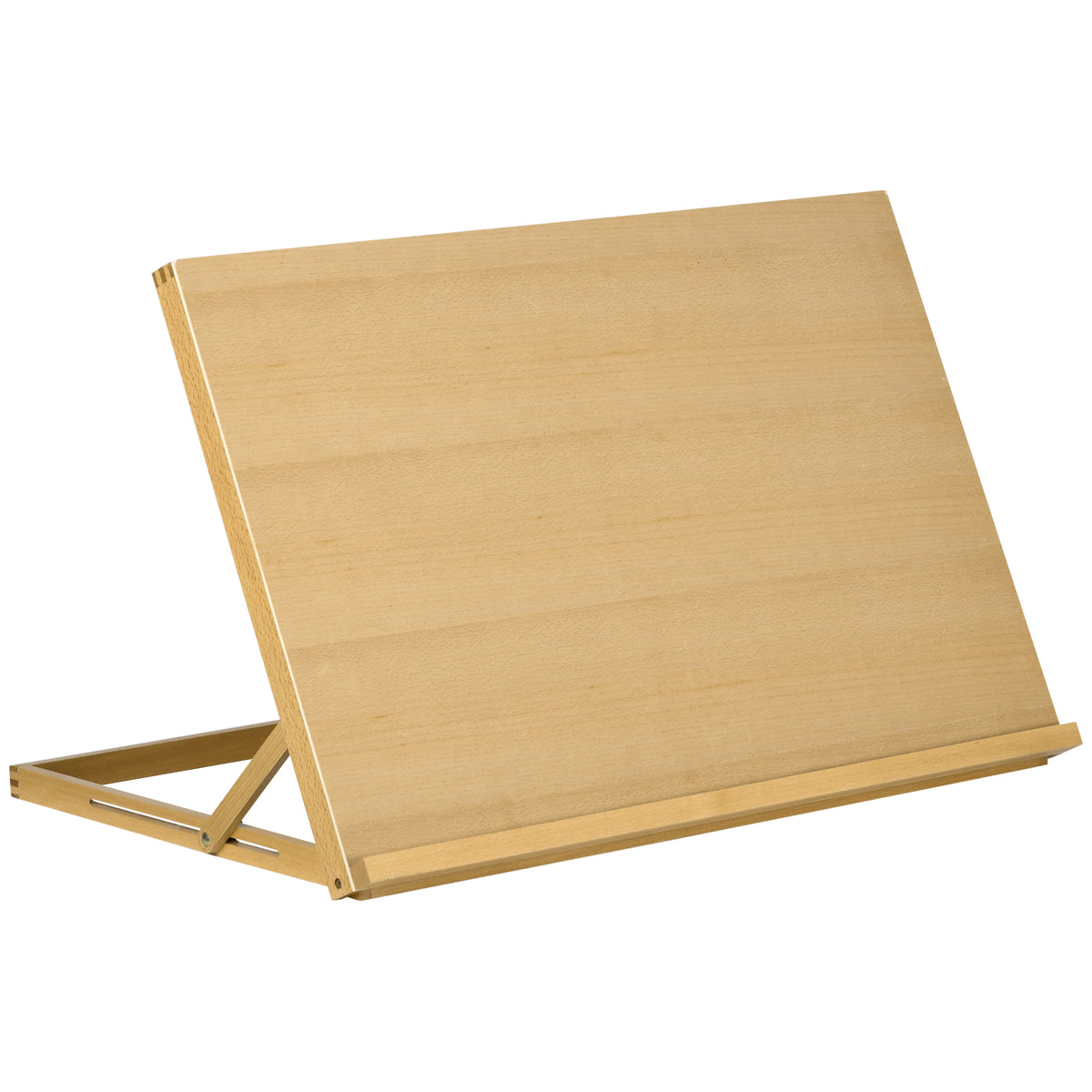Vinsetto Tischstaffelei Klappbar 75,8x51cm Verstellbar Sitzstaffelei aus Buchenholz