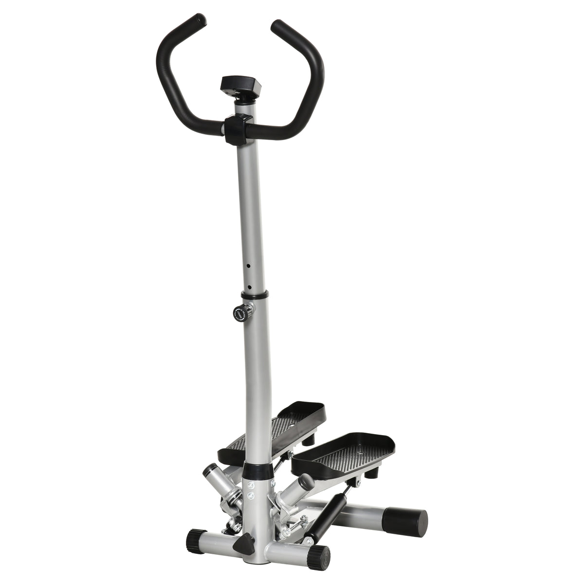 HOMCOM Stepper Heimtrainer für Zuhause mit LCD-Bildschirm einstellbare Geschwindigkeit Metall ABS 55 x 53 x