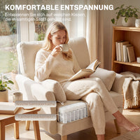 HOMCOM Samtgepolsterter Sessel, Übergroßer Akzentstuhl mit Holzbeinen, Lesesessel für Wohn- und – Produktabbildung 4