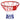 HOMCOM Basketballkorb mit rotem Ring und rot-weiß-blauem Netz zur Wandmontage