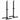 HOMCOM Hantelständer, 2er-Set, bis 150 kg belastbar, höhenverstellbar, Stahl, weiß+schwarz, 52 x 48 x 160 cm
