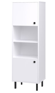 Venus white tall bookcase