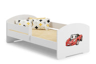 Children's bed Luk 160x80 with railing - Racing car