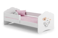 Fala single bed 140x70 with guard rail - Elephant