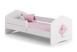 Fala single bed 160x80 with guard rail - Princess in a crown