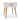 Luna bedside cabinet white, bedside table