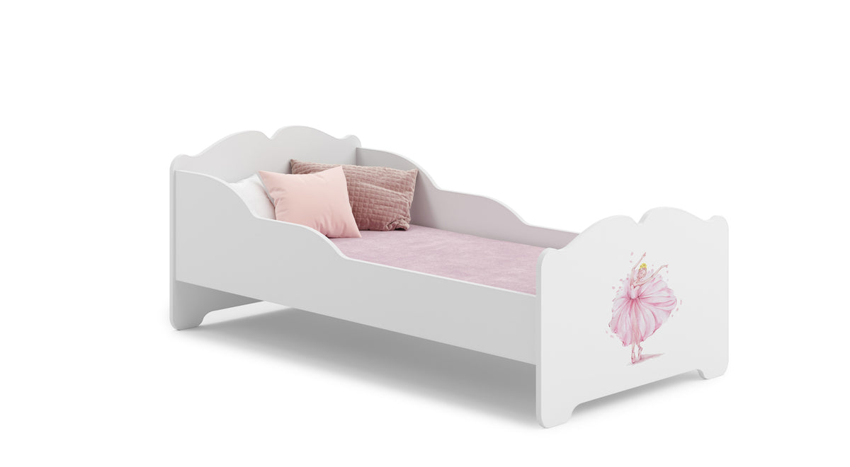 ANNA children's bed with mattress 160x80 Princess in a crown