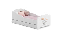 Children's bed Anna 140x70 cm with drawer baby elephant