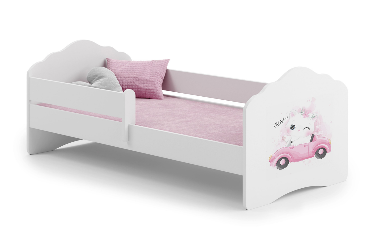 KOBI 5903641552516 Bild 1 – FALA Kinderbett 160x80 mit Schutzbarriere - Cat