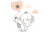 KOBI 5903641552479 Bild 3 – Kinderbett FALA 160x80 mit Schutzbarriere - Elefant