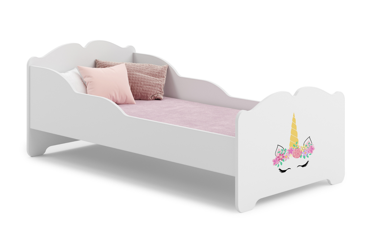 KOBI 5903699835302 Bild 1 – ANNA Kinderbett mit Matratze 160x80 Einhorn