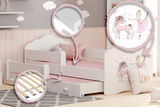 KOBI 5903641552790 Bild 2 – Kinderbett FALA BAR+SZU II 160x80 – Mädchen mit Einhorn