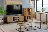 KOBI 5905602650170 Bild 4 – Focus loft TV-Schrank 135 cm - herringbone decor - Eiche Craft