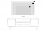 KOBI 5905602656141 Bild 1 – TV-Schrank FOCUS 135 cm - weiß