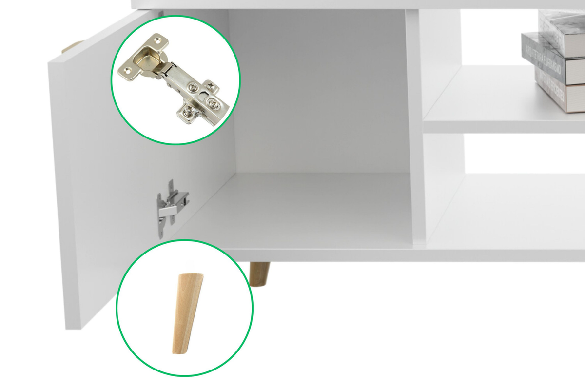 KOBI 5905602657162 Bild 4 – TV-Schrank FOCUS weiß 135 cm - Scandinavian