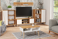 KOBI 5903699839966 Bild 5 – TV-Schrank FOCUS 135 cm Eiche Craft Gold - weiß