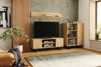 KOBI 5907541202922 Bild 2 – TV-Schrank FOCUS 155 cm - Metallfüße Eiche Artisan