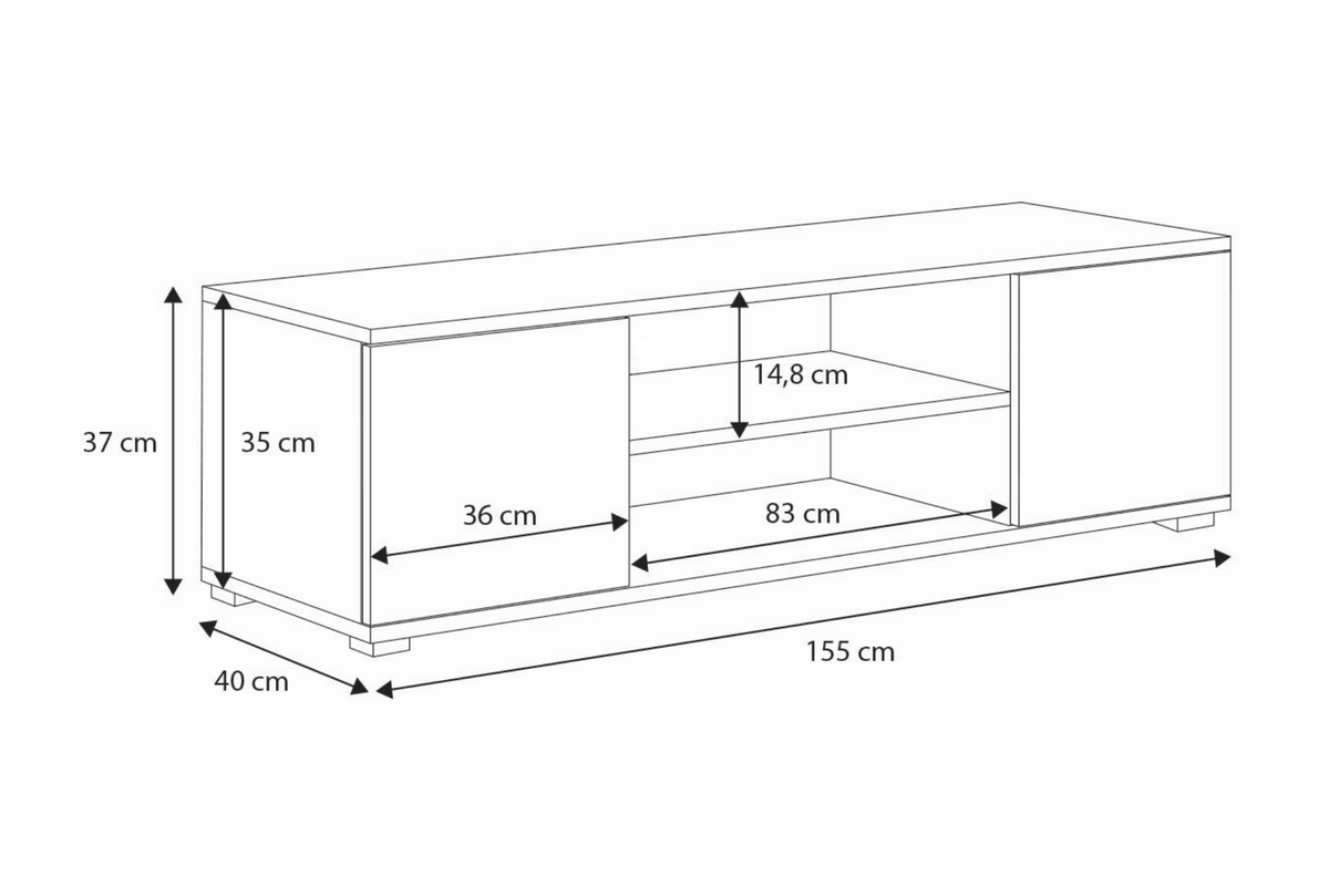 KOBI 5903699837122 Bild 3 – TV-Schrank FOCUS weiß
