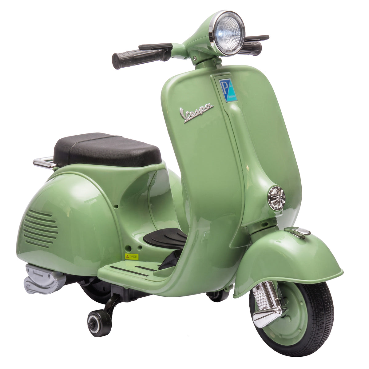 Elektro Motorrad Kinder 6 V Elektromotorrad mit Stützrädern, Lithium-Akku, Softstart, Musik, USB Scheinwerfer
