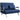 HOMCOM Schlafsofa, 5-fach verstellbar, Wildlederimitat, Metallrahmen, inkl. Kissen, Marineblau