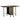 HOMCOM Mobiler Klapptisch Klapptisch, 2 klappbare Flächen, 130 cm x 80 cm x 74 cm, Braun