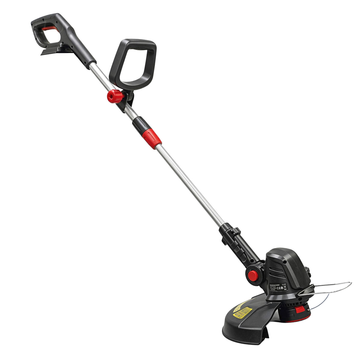 Outsunny Akku Rasentrimmer 2-in-1 Freischneider mit 30 cm Schnittbreite Verstellbar Griff neigbar Motorkopf