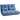 HOMCOM Bodensofa Schlafsofa Sofa, klappbar, verstellbare Rückenlehne, 102 cm x 73 cm x 60 cm , Blau
