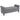 HOMCOM Sitzbank Polsterbank Bettbank, Knopfheftung, Samtoptik, 126 cm x 48,5 cm x 57 cm, Grau