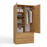 Kleiderschrank Malwa SS-90 EICHE ARTISAN – Produktabbildung 8